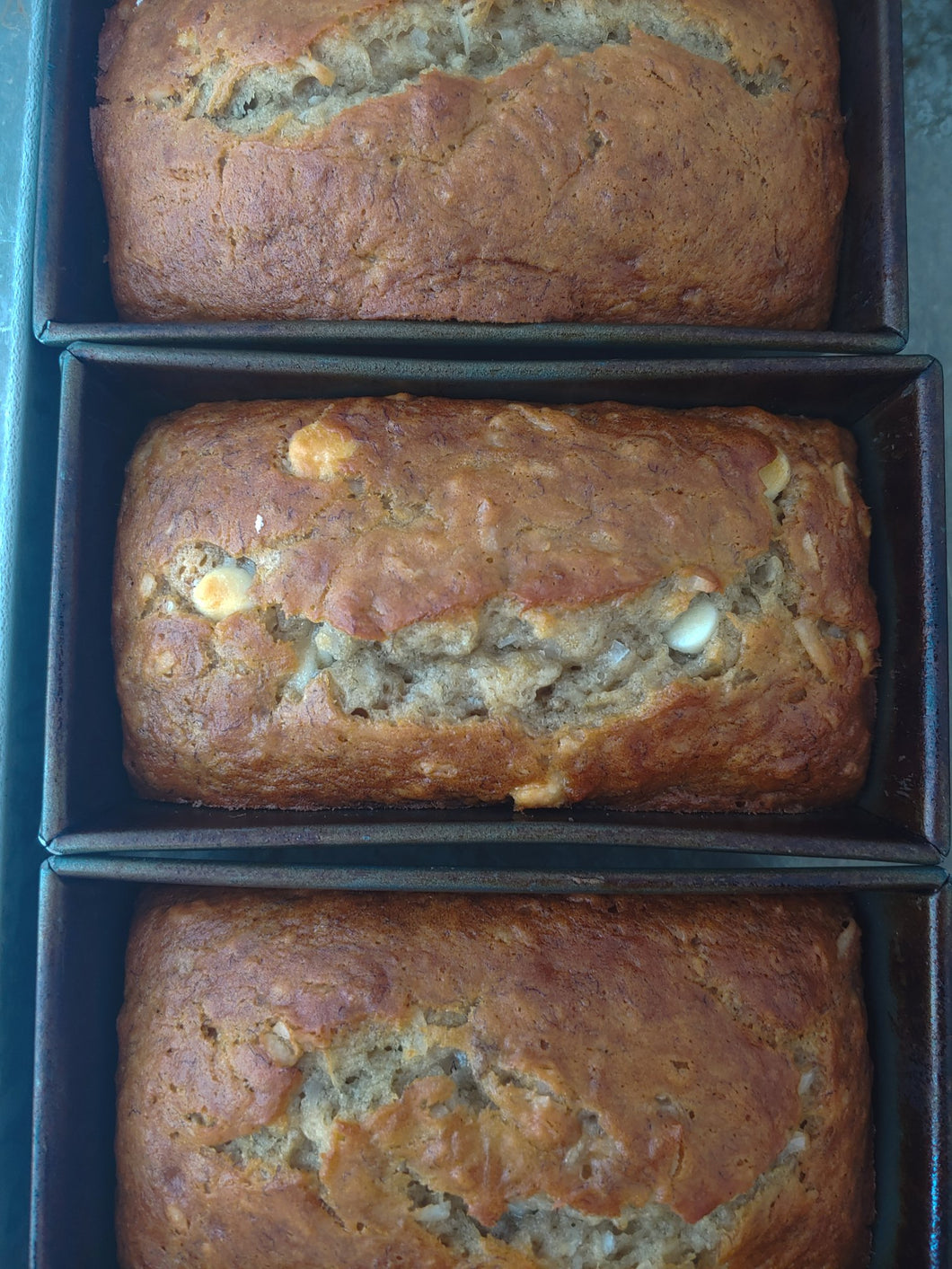 Coconut White Chocolate Banana Bread